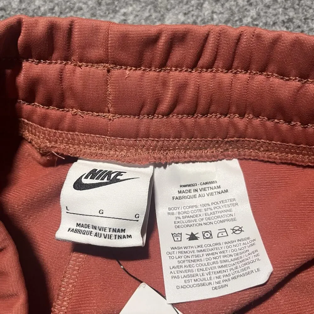 Nike Track Pants Girls Large Pink Sweatpants High-Waisted Running Tapered Jogger